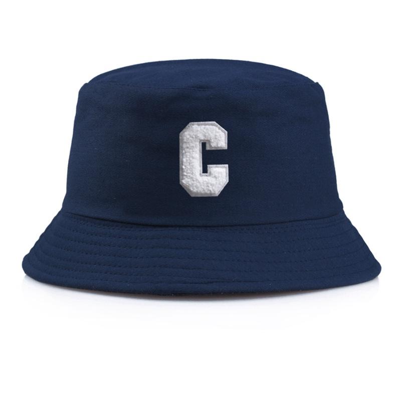 Neuer Eimerhut Fischerhut mit Buchstaben C für Männer und Frauen