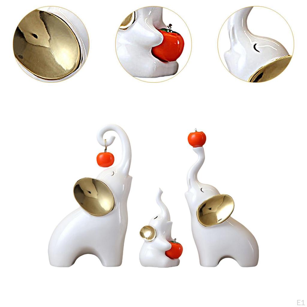 Elephant Family Sculptures for Home Display