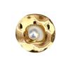 Squisita Spilla Vuota con Perla - Accessorio Pin da Bavero in Acciaio Inossidabile di Alta Gamma