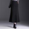 2025 Winter Long Woolen High-Waisted Fishtail Pencil Skirt