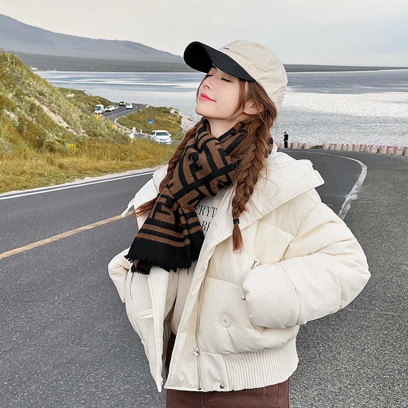 New winter cotton-padded clothes women's short loose design cotton-padded clothes small thickened cotton-padded jacket