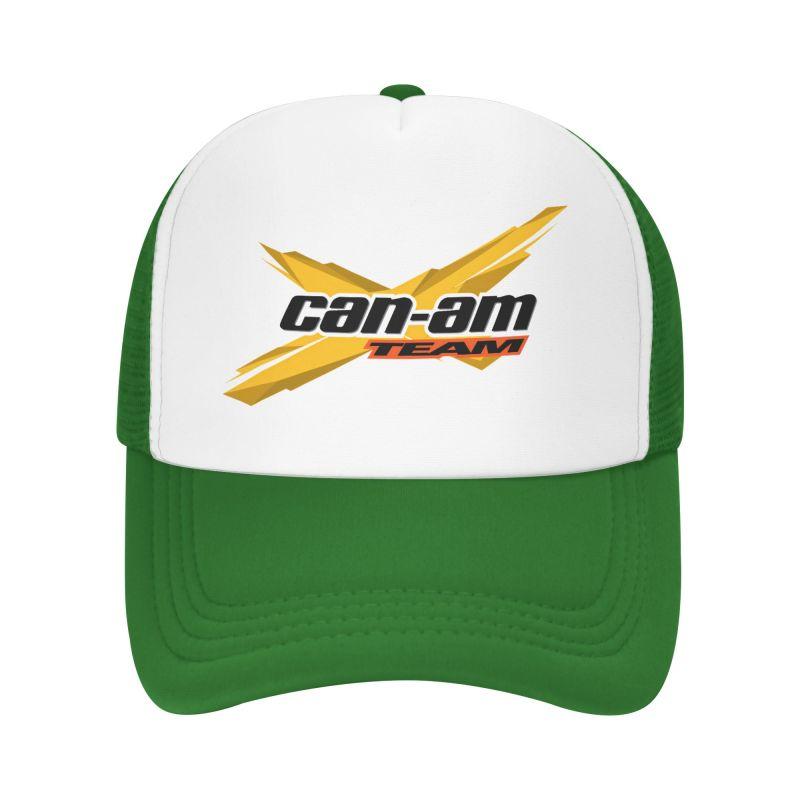 Custom BRP Can Am Logo Print Mesh Baseball Cap Summer Breathable Mesh Sun Hats Caps Unisex Outdoor Adjustable Casual Headwear