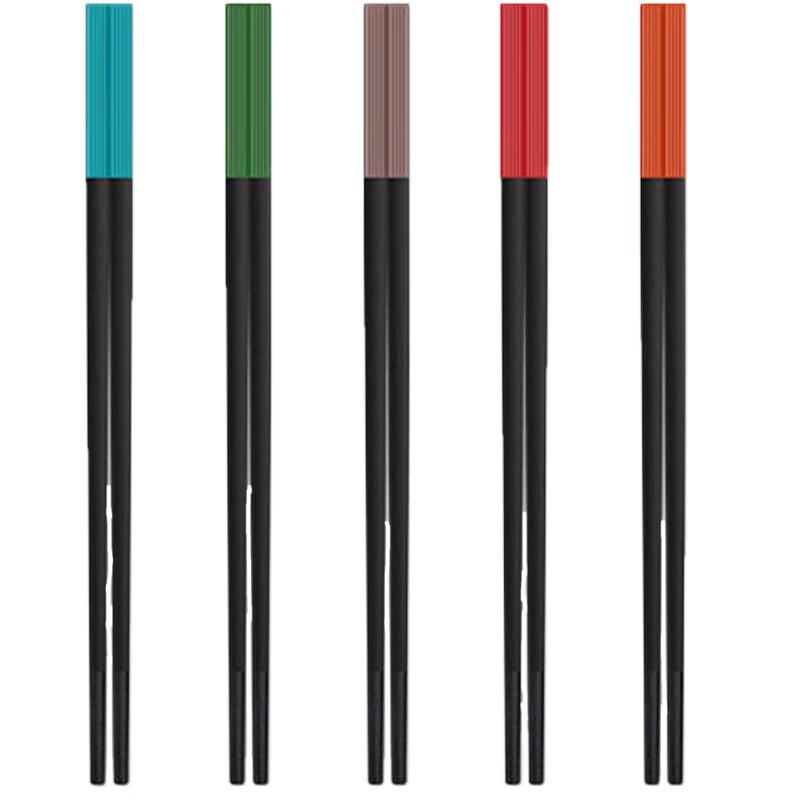 Suncha Japanese Style Rainbow Alloy Chopsticks Set