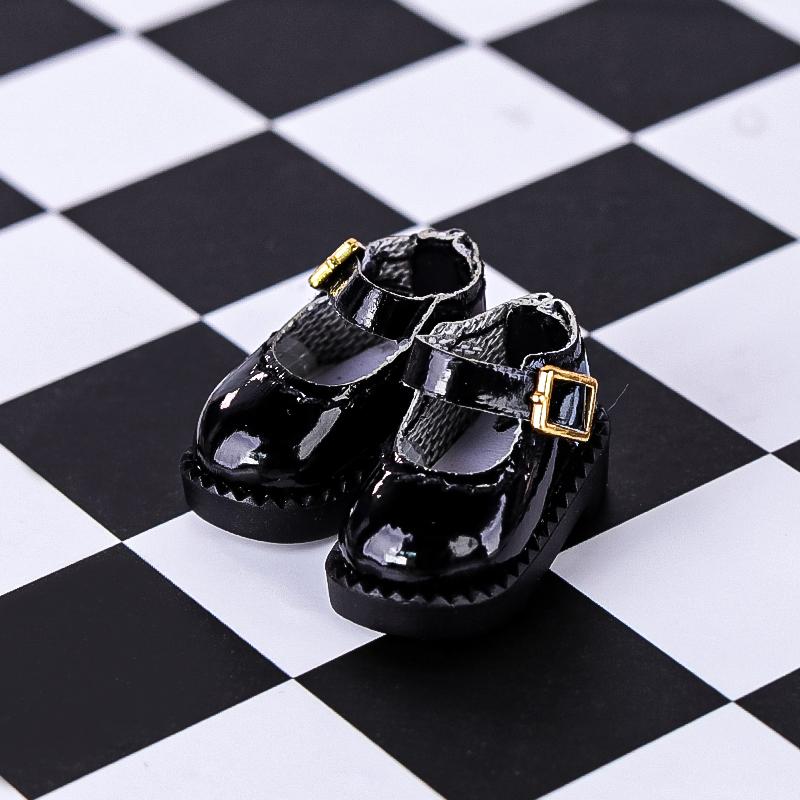 2Pcs 1:12 OB11 Uniform Shoes Doll Classic Shoes Suit For Ob11 1/12 Bjd Detachable Doll Gsc DOD, YMY Doll Accessories