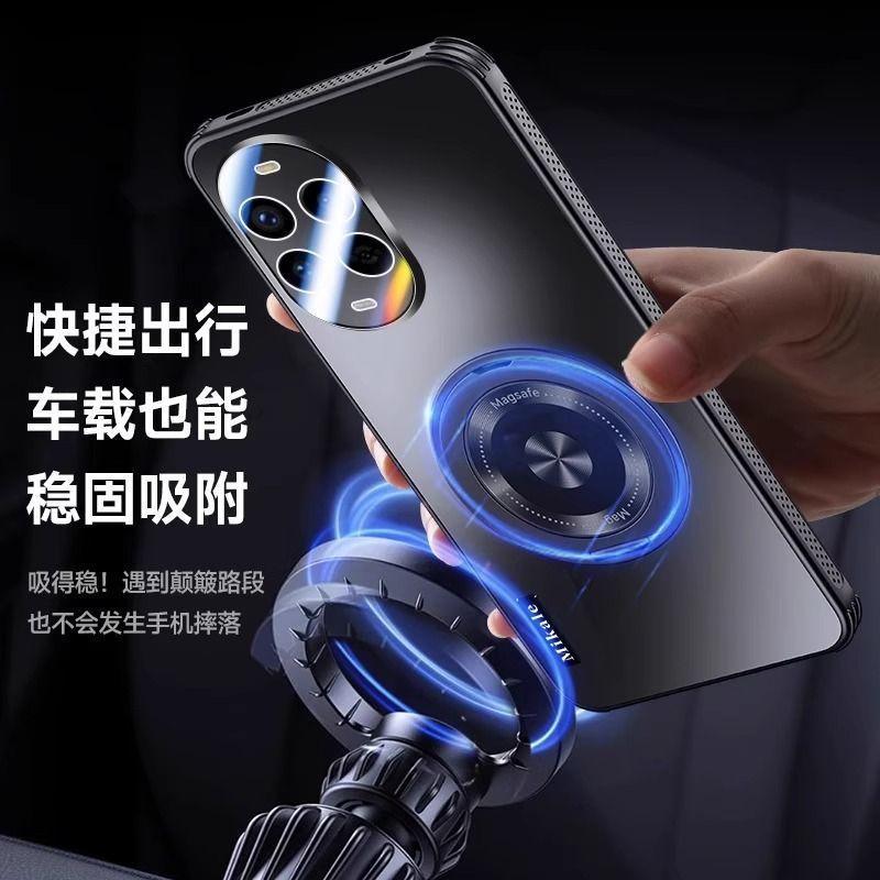 Applicable to Huawei nova11 mobile phone case Ultra new pro lens all-inclusive magnetic tape bracket anti-drop case