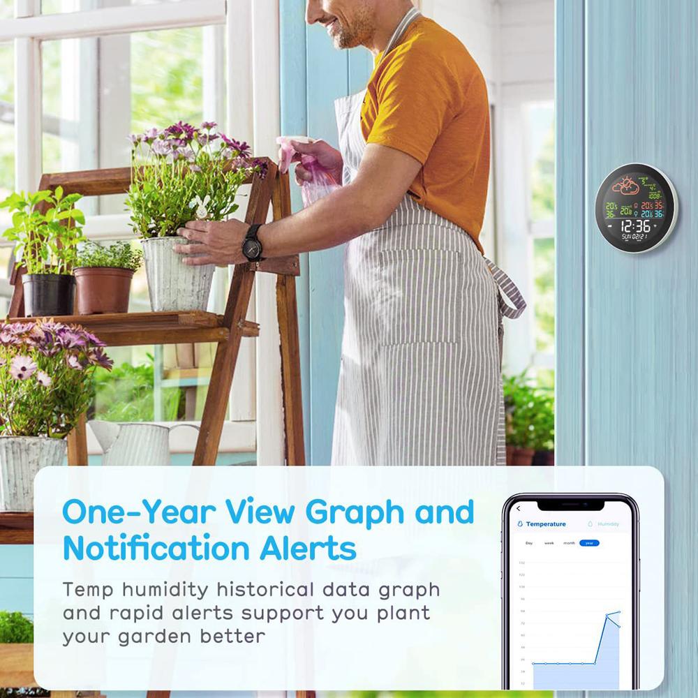 WIFI Wireless Weather Station Digital Home Forecast Temperature Indoor Outdoor Thermometer App Remote Control Humidity Record