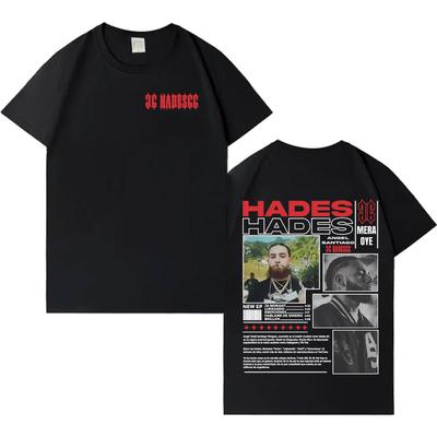 Rapper Hades 66 Make Money Not Friends 2025 Gothic Short Sleeve Tee Shrit Cotton Mens Tees High Quality Crewneck Tops Teenagers