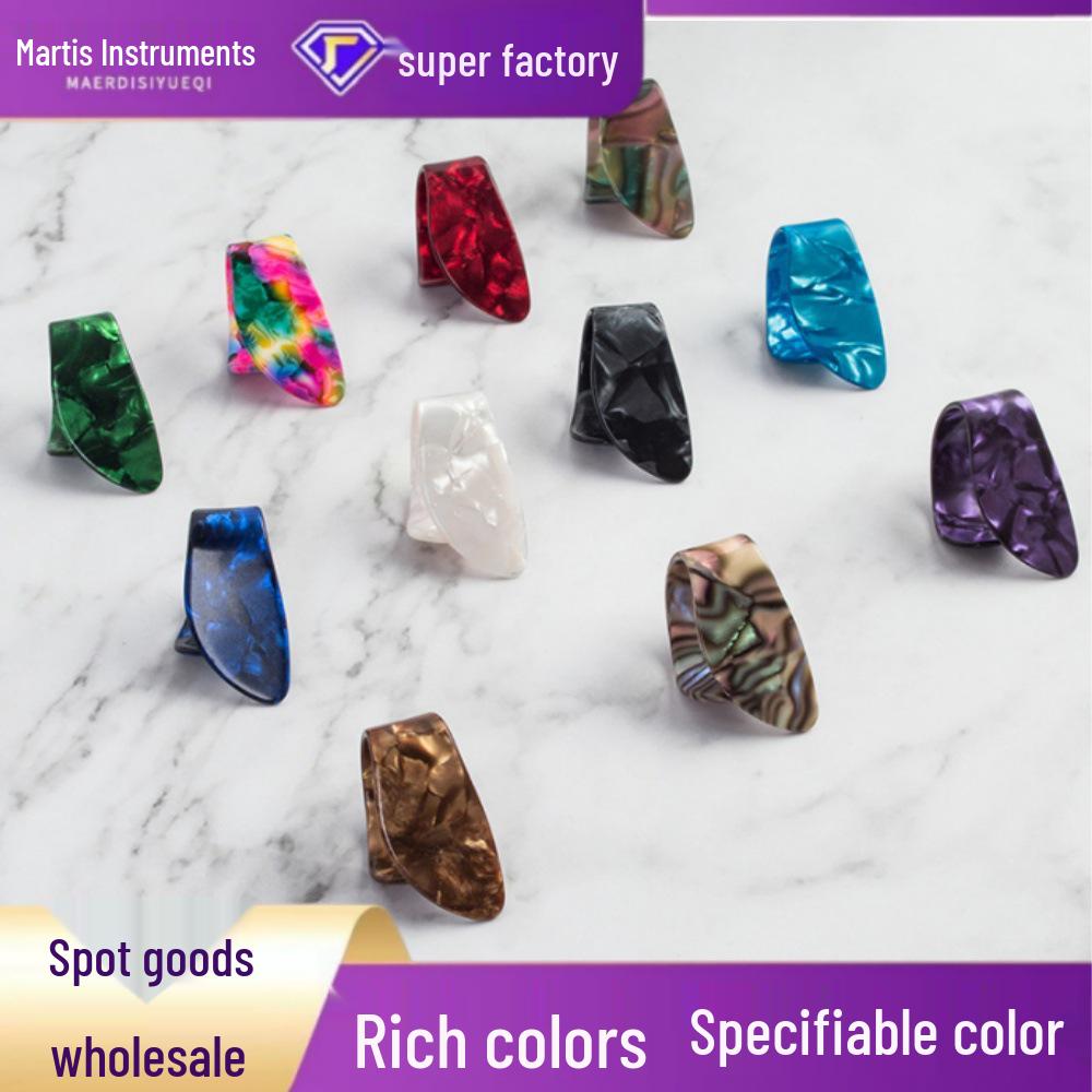 

Celluloid Fingerstyle Guitar Picks: Thumb & Index Finger Picks for Smooth Playing Purple Index Finger Pick