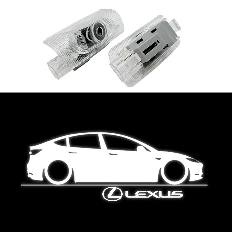 

Для Lexus ES240 ES250 ES350 IS250 IS300 RX270 GS NX300 RX300 RX350 2 шт. Светодиодная подсветка для дверей автомобиля HD Welcome Light 2Pcs