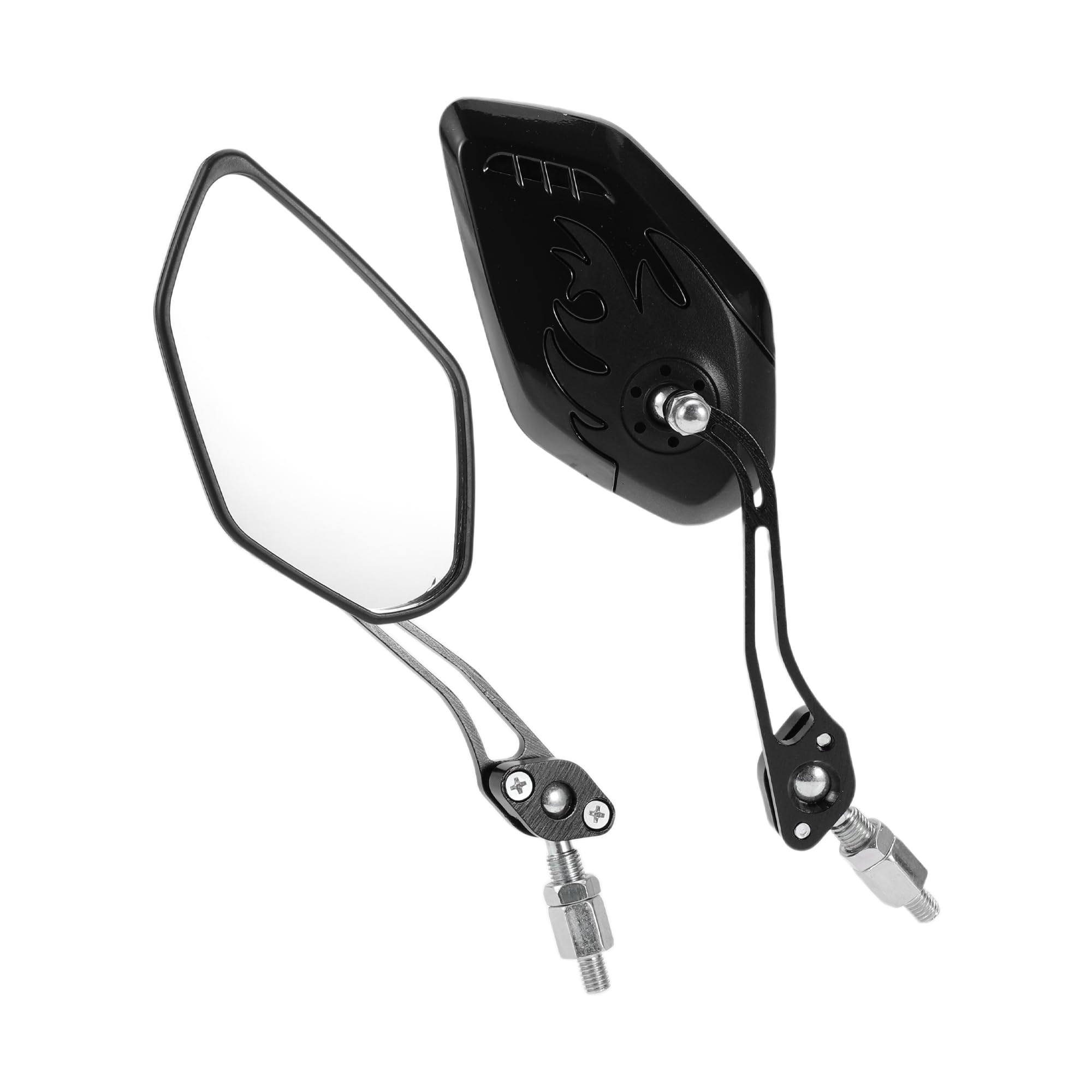 

HOPESPANNER Universal Motorcycle Rear View Mirror Adjustable Side Rear View Mirror Aluminum Alloy Plastic