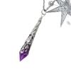 Gothic Heart Shaped Pendant Necklace With Vintage Silver Alloy Chain For Women