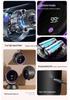 Compact Wall-Mounted Smart Fan with Digital Display, High-Speed Air Circulation, and Rechargeable Battery for Office and Home Use.
