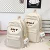 Letter Print Women's School Bag Large Capacity Backpack Student Travel Backpack