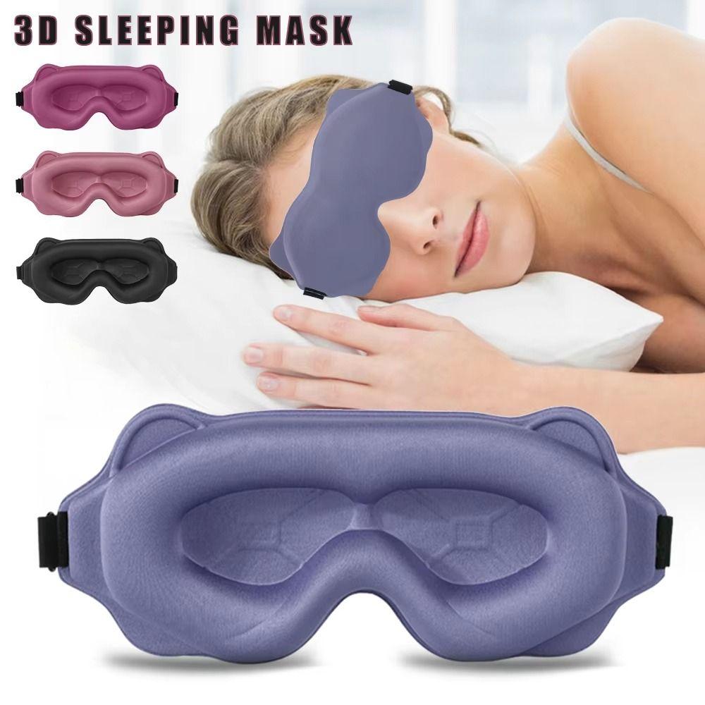 Soft Padded 3D Eye Mask Breathable Blindfold Three Dimension Design Sleeping Eye Mask  Comfortable