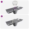 Gutter Leaf Guard 2 pcs Silver 160 mm Stainless Steel