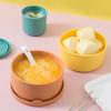 250/700ml Vegetable Salad Food Storage Fresh Bowl Kitchen Silicone Bento Box with Lid Round Fresh-keeping Lunch Box