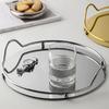 Metal Fruit Plate Decoration Simple Perfume Storage Plate Elegant Home Serving Plate Bathroom Tray Storage Ornaments Modern