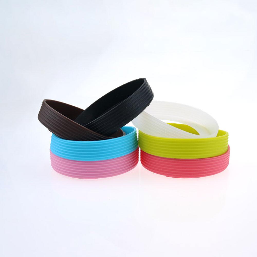Silicone world 7.8CM Silicone Cup Sleeve Water Cup Mat Sheath Bottom Ring Wear Resistant Shatter Resistant Bottom Cover Coaster