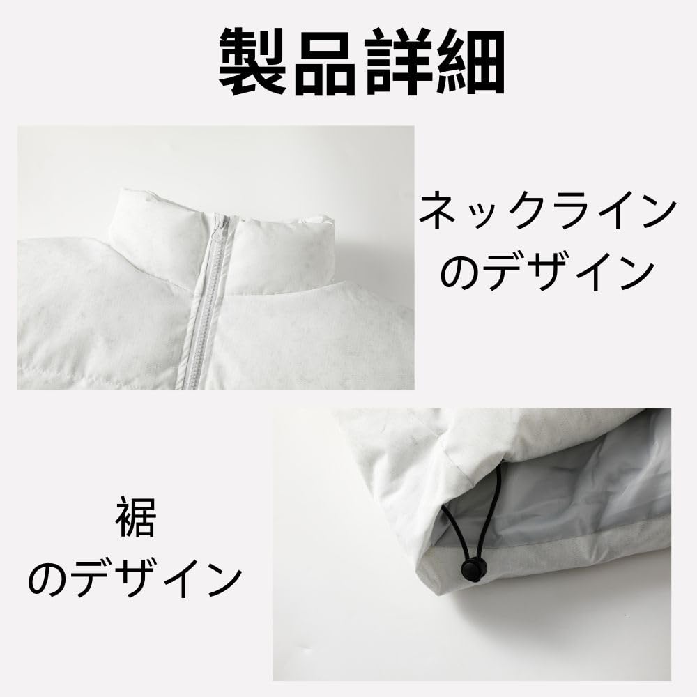 Aaronlive Men's Winter Cotton Clothing, Loose Fit, Windproof and Cold-Proof, Fashionable, Casual, Commuter Wear, Dark Gray, Size L