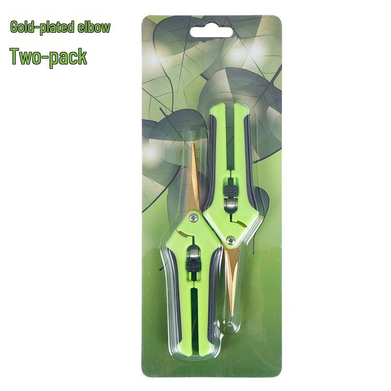 Stainless Steel Straight Head Pruning Shears for Flowers, Branches, and Fruit Trees.