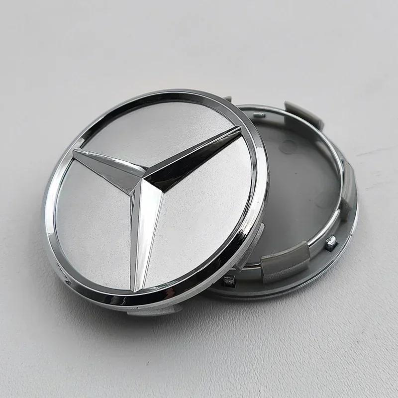 Para Mercedes Benz 4 peças 60mm Calotas Centrais de Roda para Jantes de Carro Para Mercedes Benz A B C E S CLA CLS GLK ML GLA GLB GLC GLE Acessórios DP1