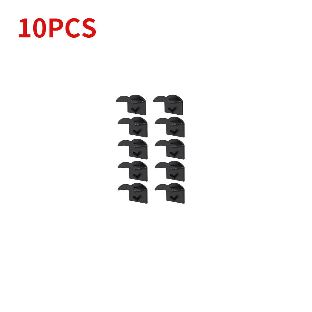 

10 шт. стойка для бейсболок, держатель для шляп, органайзер для хранения, современные вешалки для бейсболок, подвесной органайзер для дверной стены 10pcs чёрный