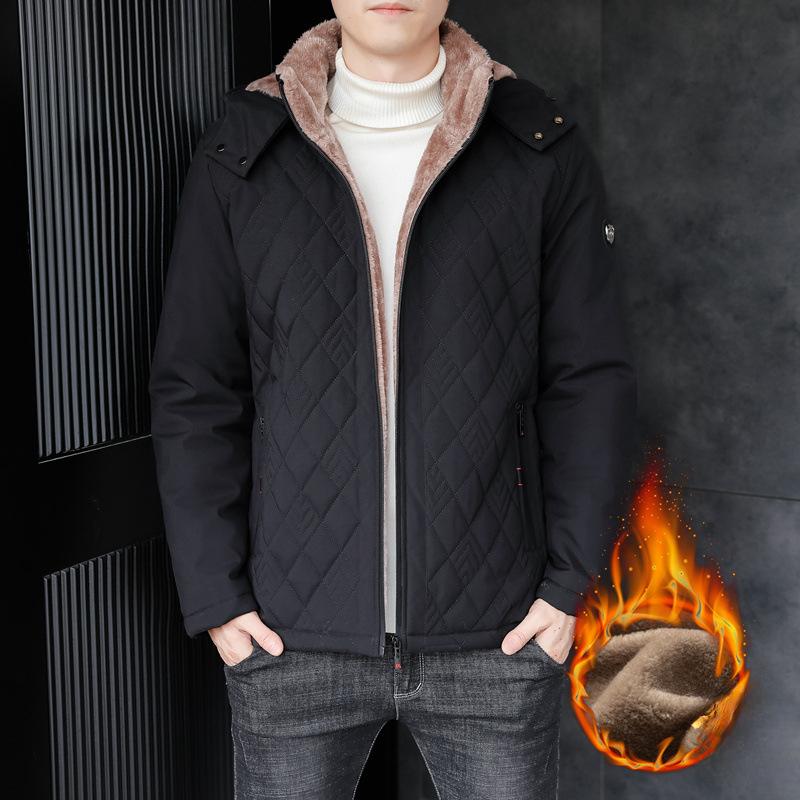 

Мужские осенние и зимние пальто с хлопковой подкладкой Трендовая одежда с капюшоном Толстая зимняя короткая куртка с хлопковой подкладкой Модный брендовый пуховик 5XL