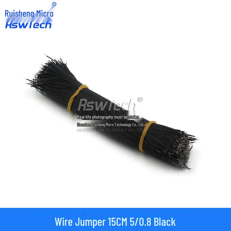 Double-Headed Tinned Wire Jumper for Welding & Electronic Connection, 22/24AWG, 5/0.8mm, Length: 50/150mm