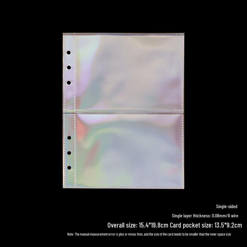 Polaroid A5 6-Hole Photo Album Refill Pages, Transparent PP, 76543 Inch, Loose-Leaf