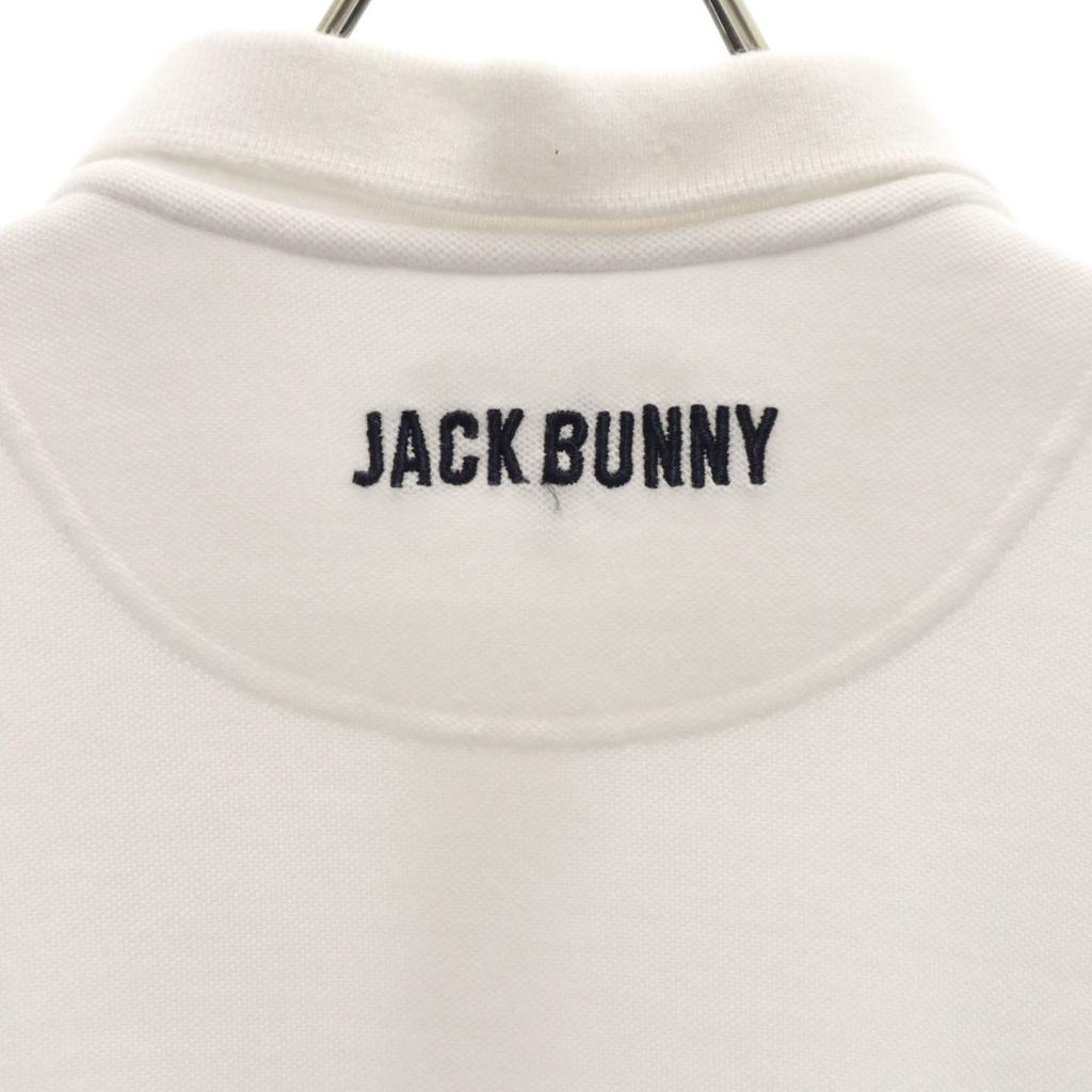 Jack Bunny!! Golf Short Sleeve Polo Shirt 4 White Kanoko Pearly Gates Men's Used
