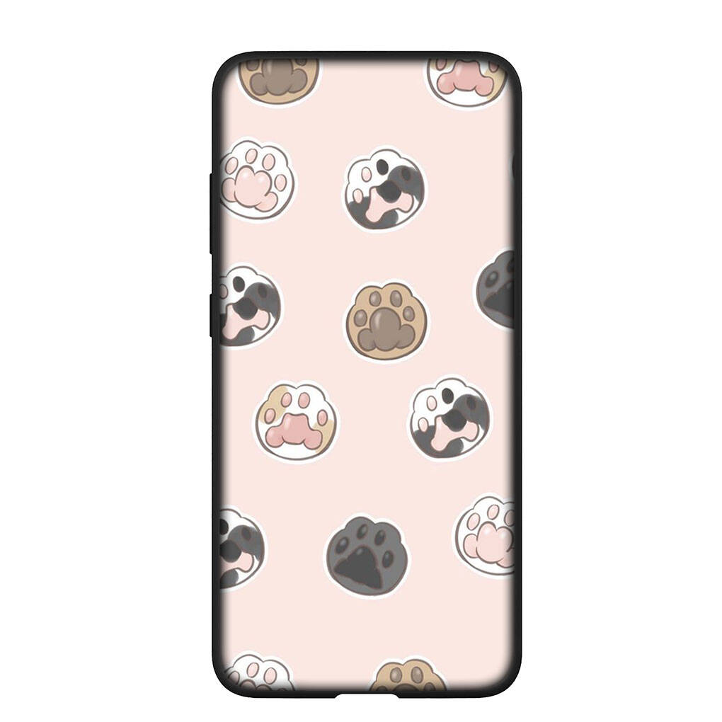 Phone Case for iPhone 17 16 15 Plus X XR 16E Huawei P30 P20 Lite Redmi Note 14 12 11 13 Pro Max OPPO A60 A80 A40 A18 A38 A54 Cartoon Dog Paw Cat Cover