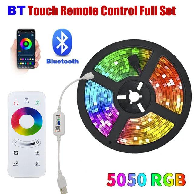 USB Bluetooth Led Strip Lights RGB 5050 1M-30M Infrared Control Lus Luminous Decoration For Living Room Ribbon Lighting Lamp