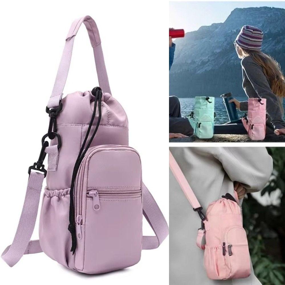 Protective Sleeve Water Bottle Bag Adjustable Strap Vacuum Cup Carrier Cover  Walking