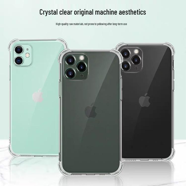 1.5mm Thick Transparent Anti-Drop iPhone 17 Case, Apple 16E Full Coverage TPU Protective Soft Cover