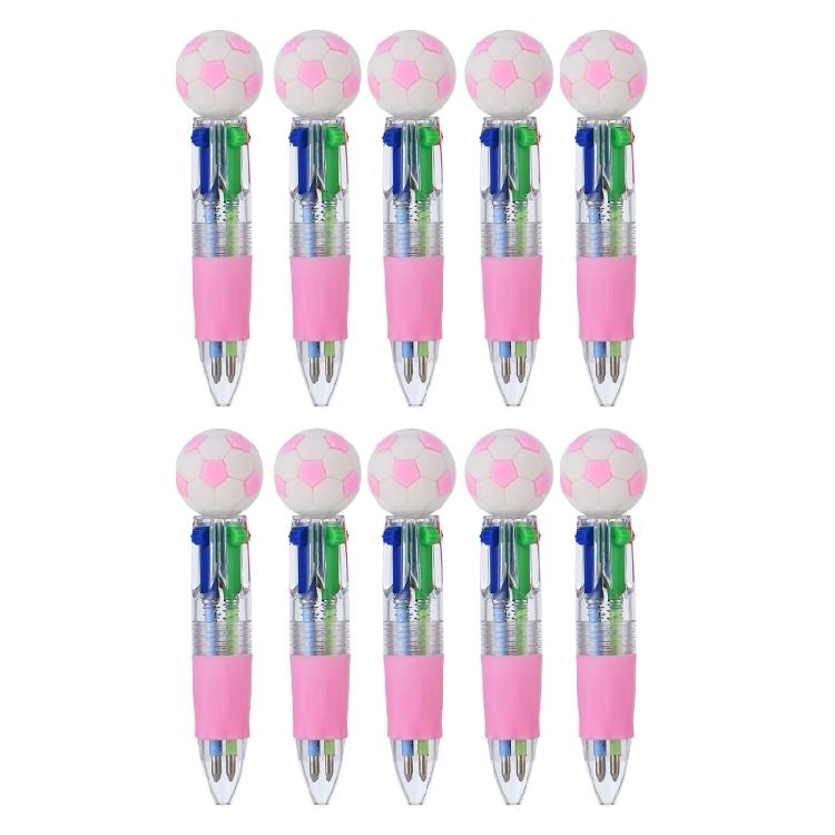 Ballpoint Pen for School Students, 4 Colors in One Retractable Rainbow Pen Multicolor Ballpoint Pen for Class Office