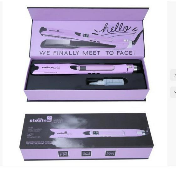 Mini Steam Straightener: 2-in-1 Curl & Straighten Electric Hair Tool 250W