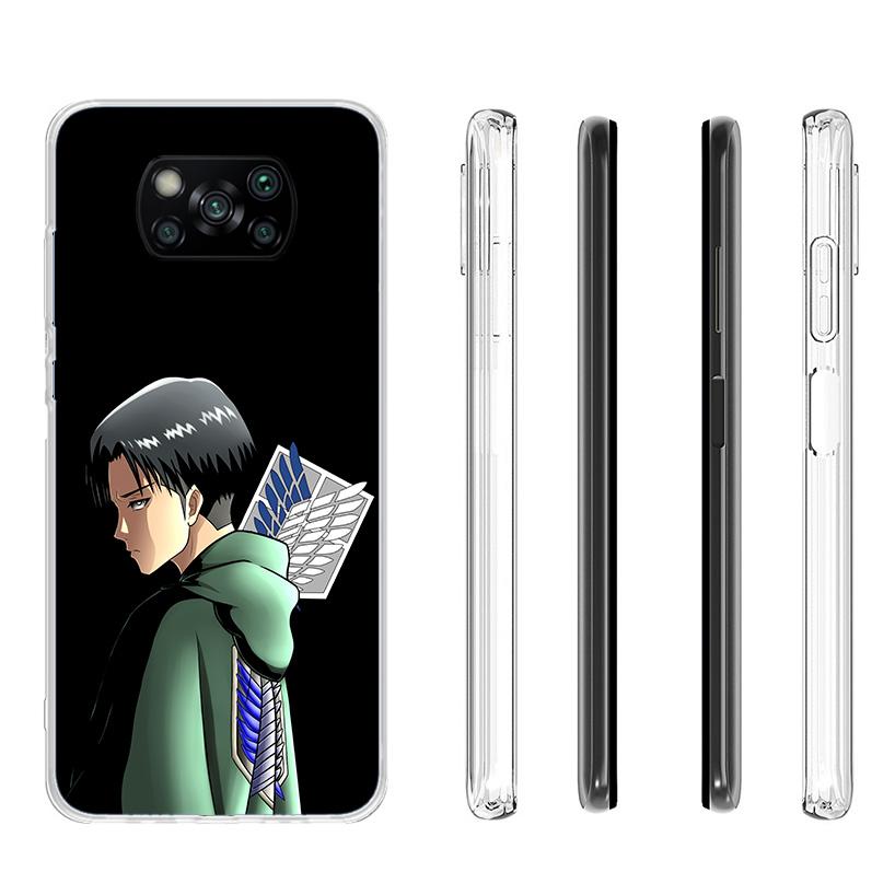 Attack Levi Phone Case For Xiaomi Poco X7 X6 X5 Pro F7 Ultra Redmi 15C 15 13C 13 12C 12 10 10A 10C 9 9A 9C 9T Cover Poco X7 X6 X