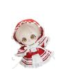 AXLUCE Plush Clothes - 20cm Lolita Hooded Cape Doll (Red)