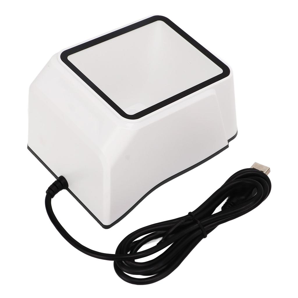 Barcode Scanner 1D 2D Ultra Decoding Quick Response Automatic QR Scanner for Mobile Payment White