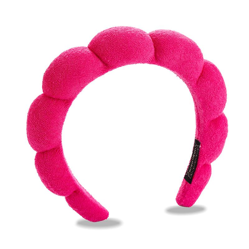 

Новая Мода Повязка на Голову из Губки для Женщин Аксессуары для Волос Многофункциональная Повязка для Умывания Лица Снятия Макияжа Душа Повязка для Волос розы красного