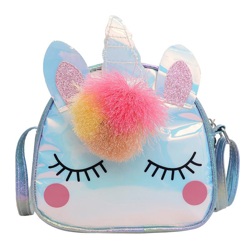 Unicorn Shoulder Childrens Bag With Cartoon Pattern Adjustable Strap Shoulder