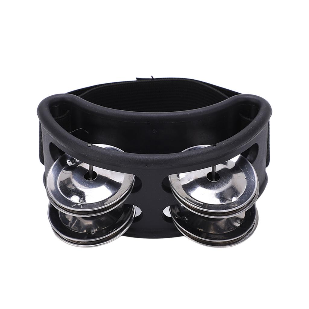 Foot Tambourine Jingle Bell Percussion Instrument Musical Accessory for Party Karaoke