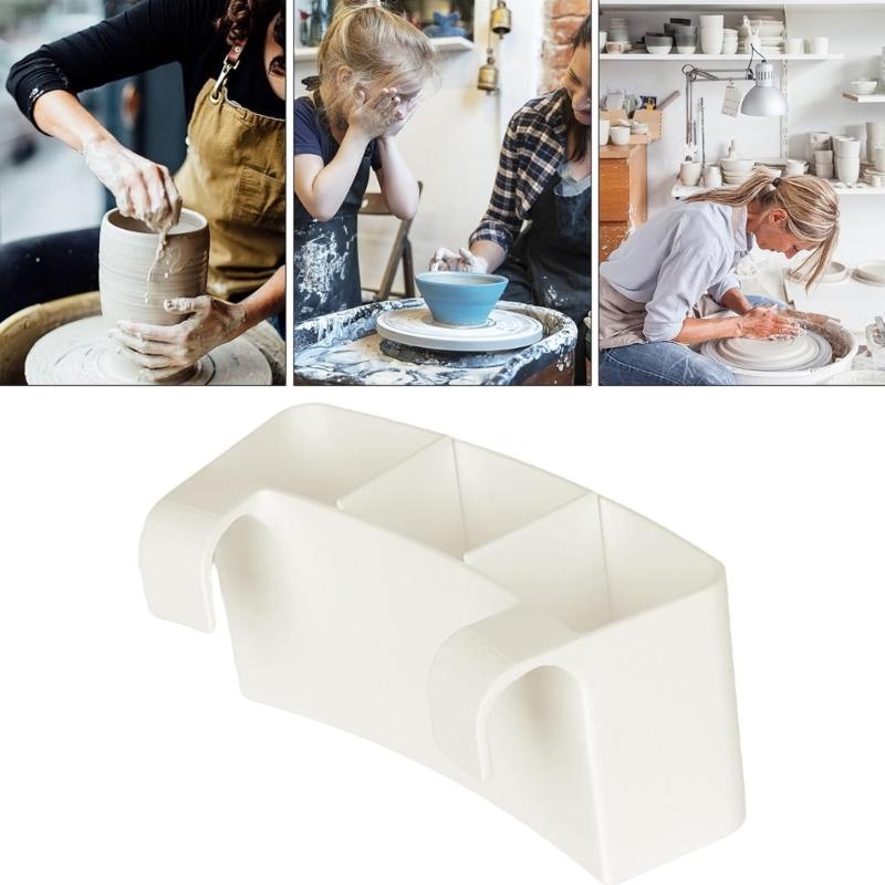 Q1FD Professional Ceramic Studios Tool Holder With Slotted Design Space Saving Ceramic Workshop Rack For Wet Clay Trimming