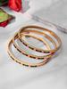 18k Gold-Plated Stainless Steel Bracelet with 5A Zirconia & Hollow Letter Buckle
