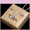 Animal Horse Pendant Necklace With Colorful Oil Drop Design For Women Summer Fashion