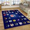 American Football N-NFL Zeichen Rugby Gamer Teppich für Wohnzimmer Schlafzimmer Dekoration, Bodenteppich rutschfeste Dekoration für Sofa Fußmatte