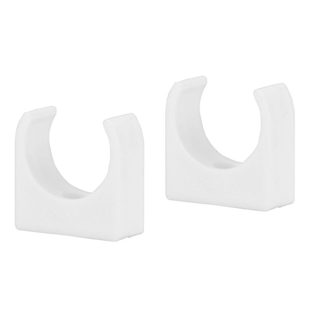 20pcs 16202532mm U Shaped Pipe Clamp Water Pipe Fixed Clips with Screws (32mm)