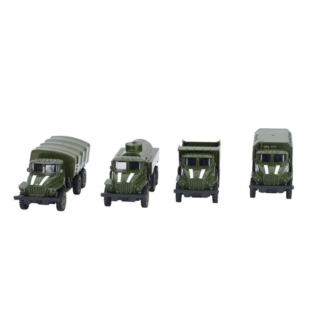 4pcs Mini Diecast Battle Car Simulation Pull Back Alloy Car Models Birthday Present Battle Car Truck