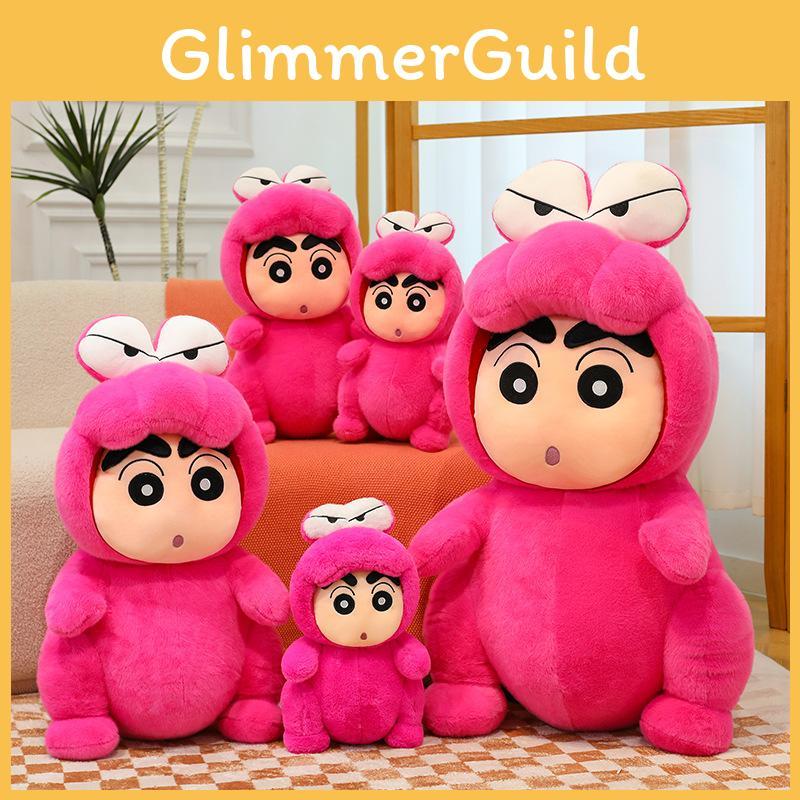 Cute Crayon Shinchan Animal Plush Backpack With Transforming Crocodile Design