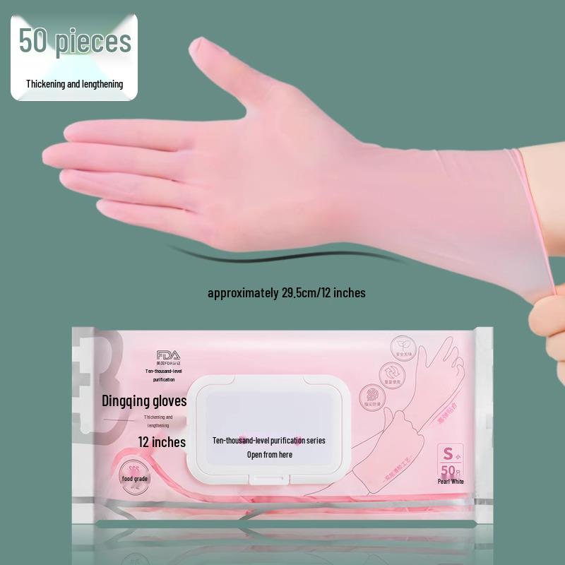 Durable Waterproof Latex Nitrile Cleaning Gloves for Household and Kitchen Tasks